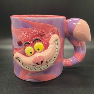 Y2k Disney Store Cheshire Cat Alice in Wonderland Sculpted Tail Handle 3D Mug